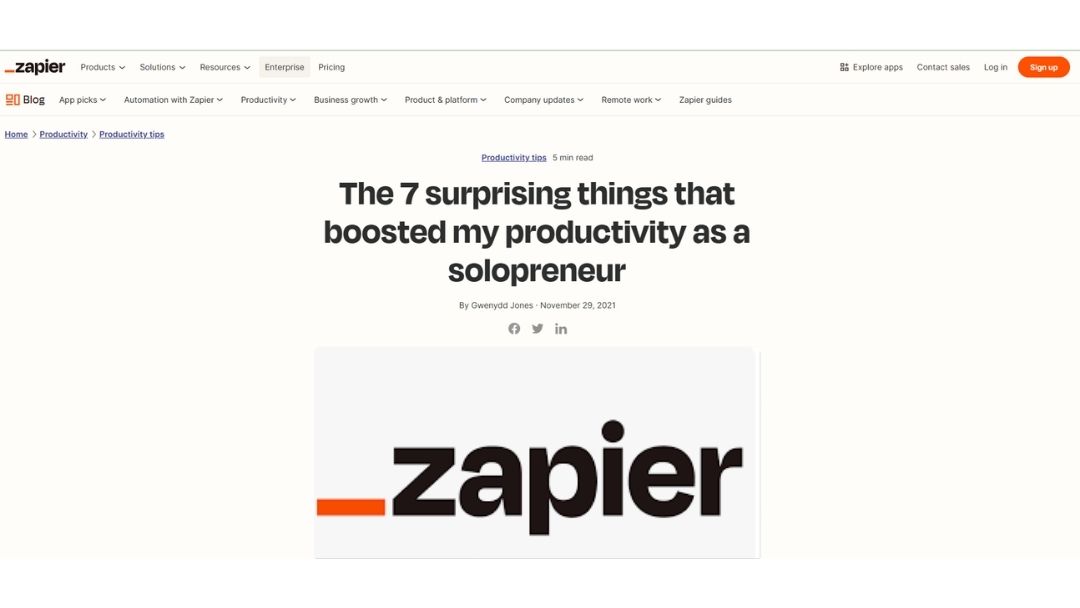 Zapier guest blog by Gwenydd Jones Zapier guest blog by Gwenydd Jones